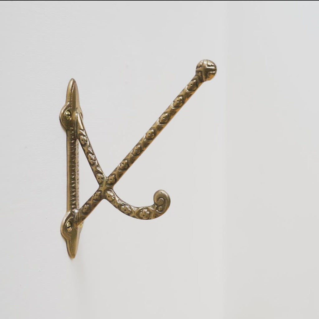 Brass Coat Hook - The Ludovica Hook by Pinxton & Co